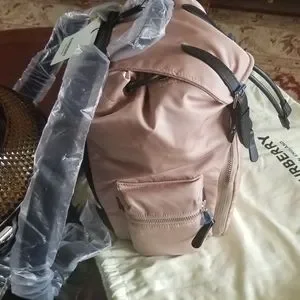 Burberry | Bags | Burberry Backpack Rucksack Rose Beige  display picture 3